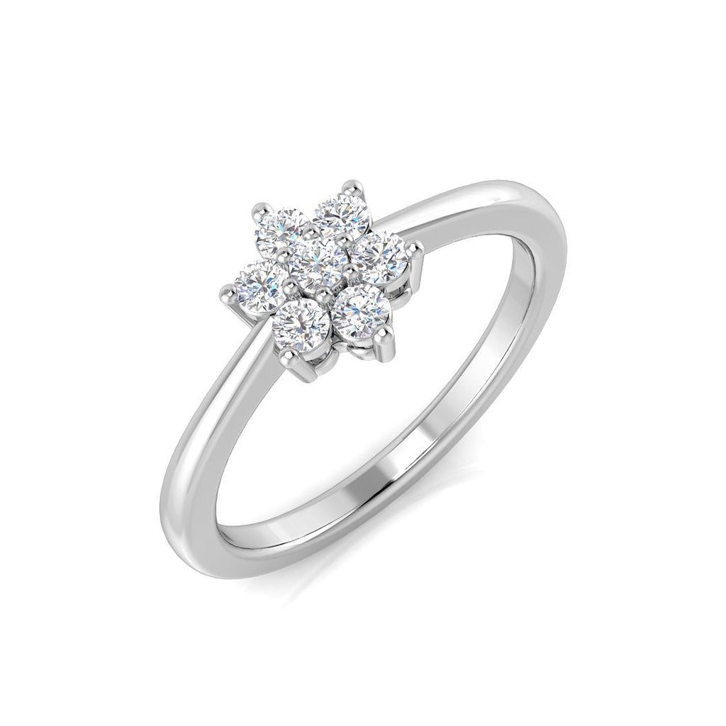 XYR5163 — Ring - 9k White Gold