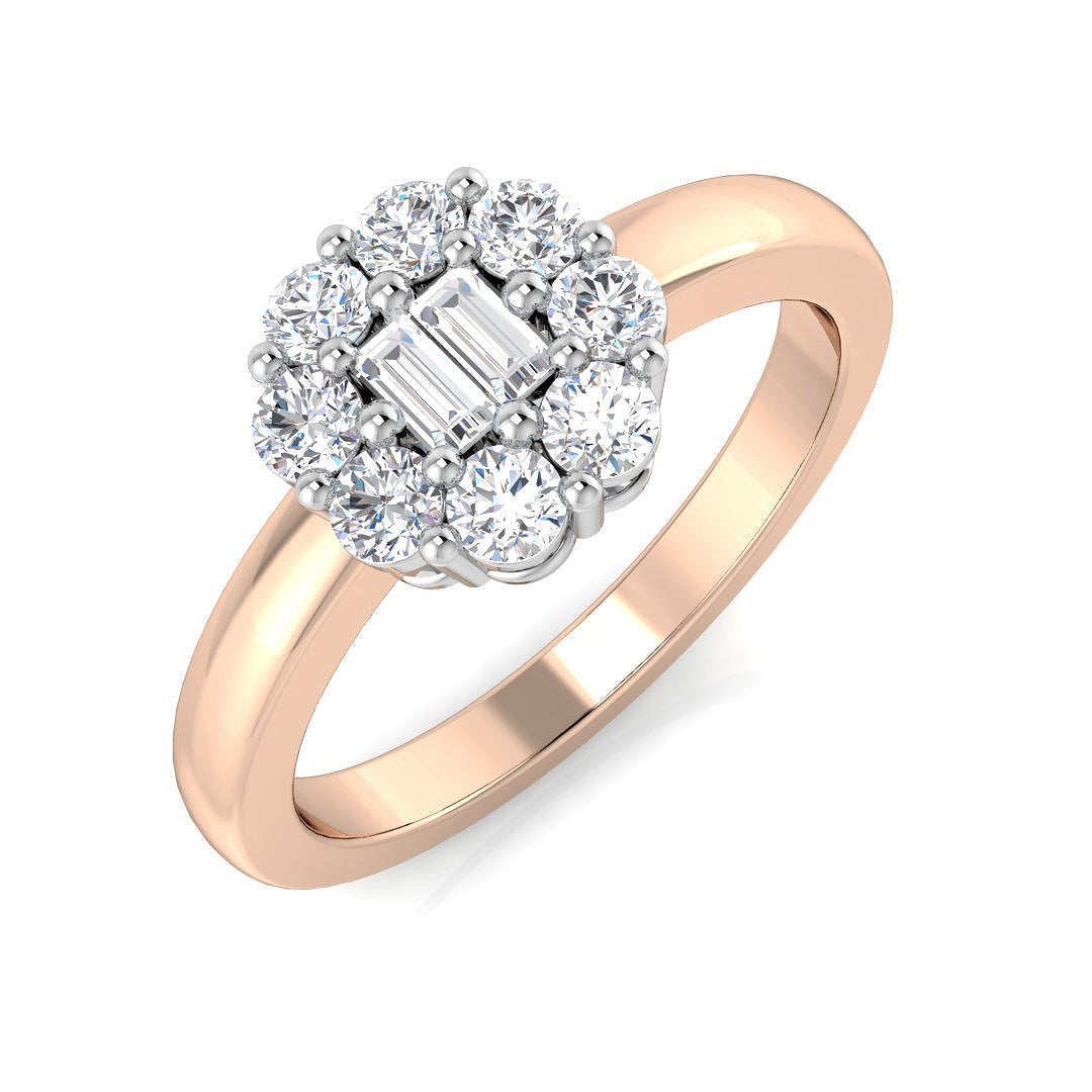 XYR5801 — Ring - 9k Rose Gold