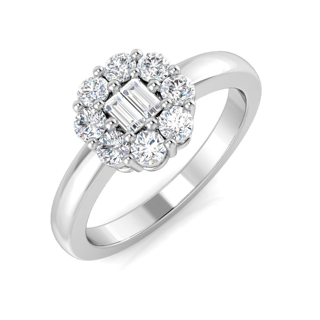 XYR5801 — Ring - 9k White Gold
