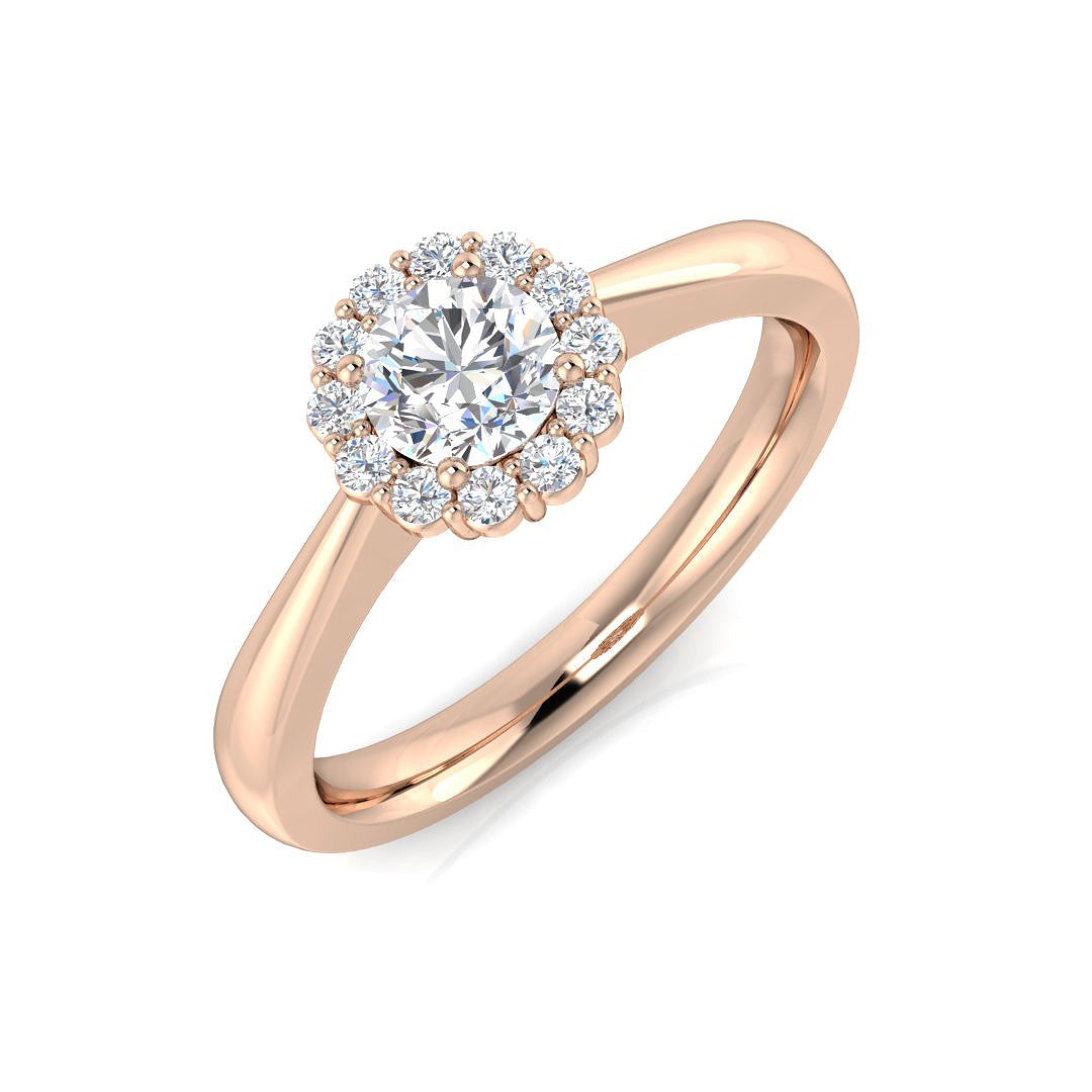 XYR6182 — Ring - 9k Rose Gold