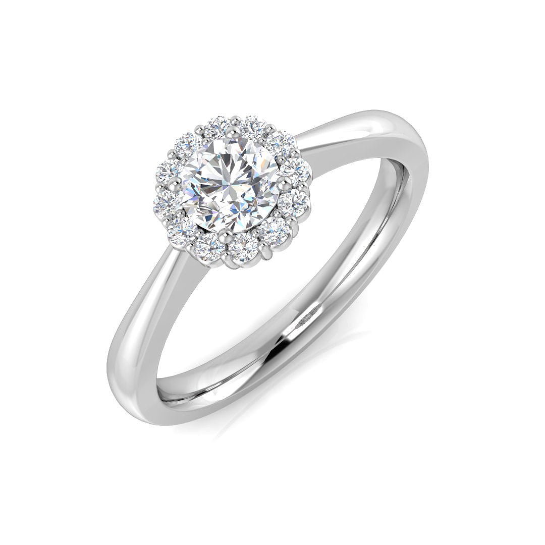 XYR6182 — Ring - 9k White Gold