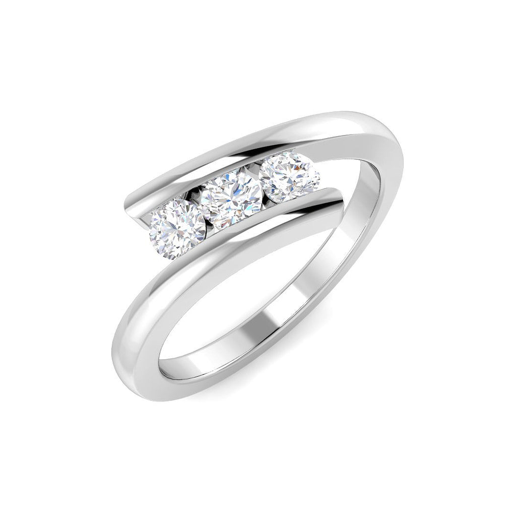 XYR6740 — Ring - 9k White Gold