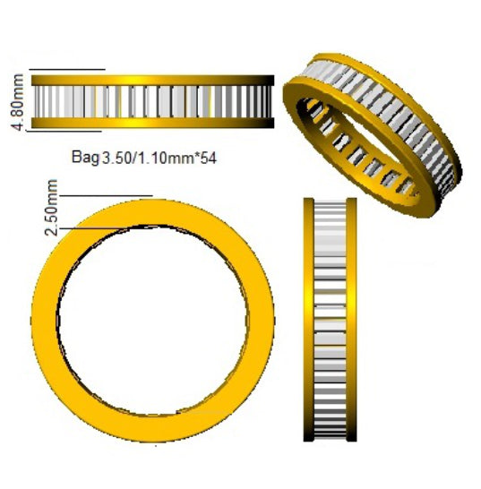 XYR6854B — Ring - 9k Yellow Gold detail