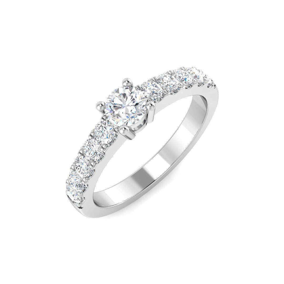 XYR7067 — Ring - 9k White Gold