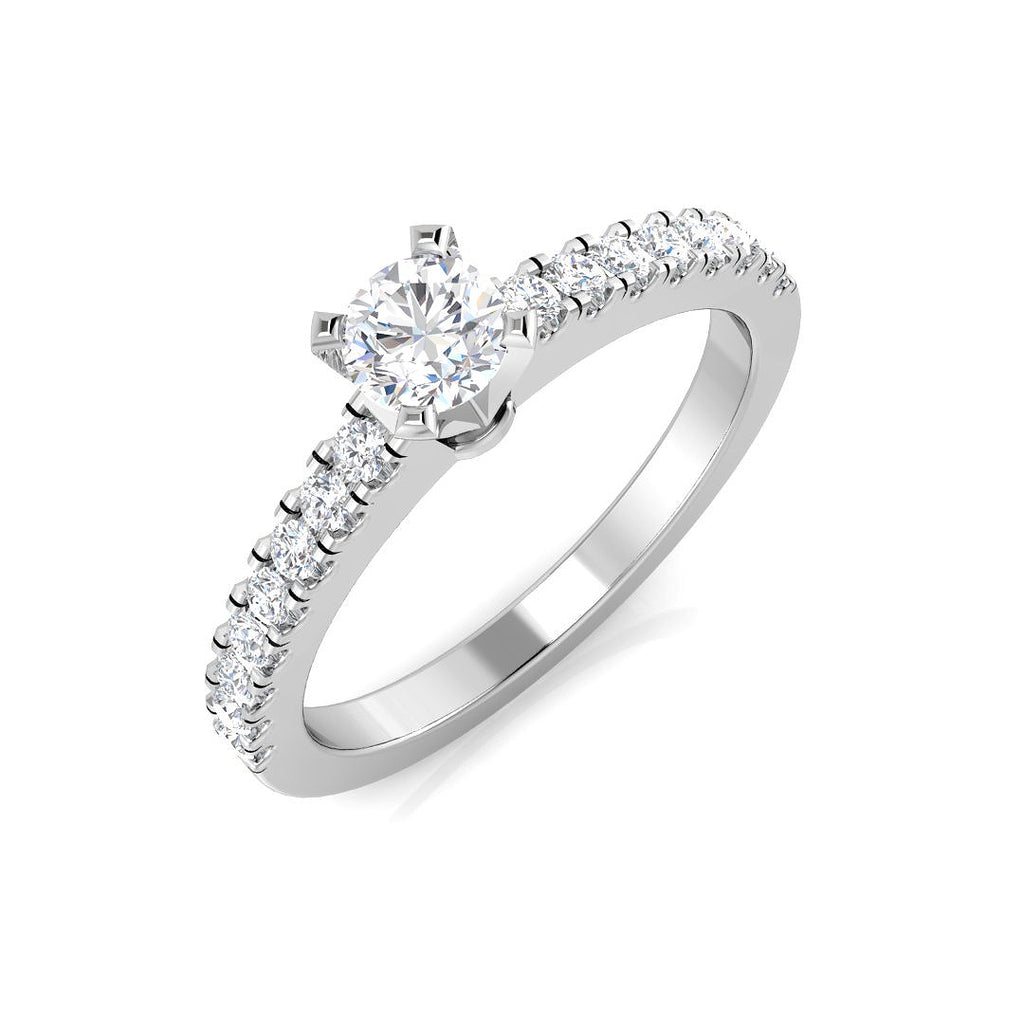 XYR7075 — Ring - 9k White Gold