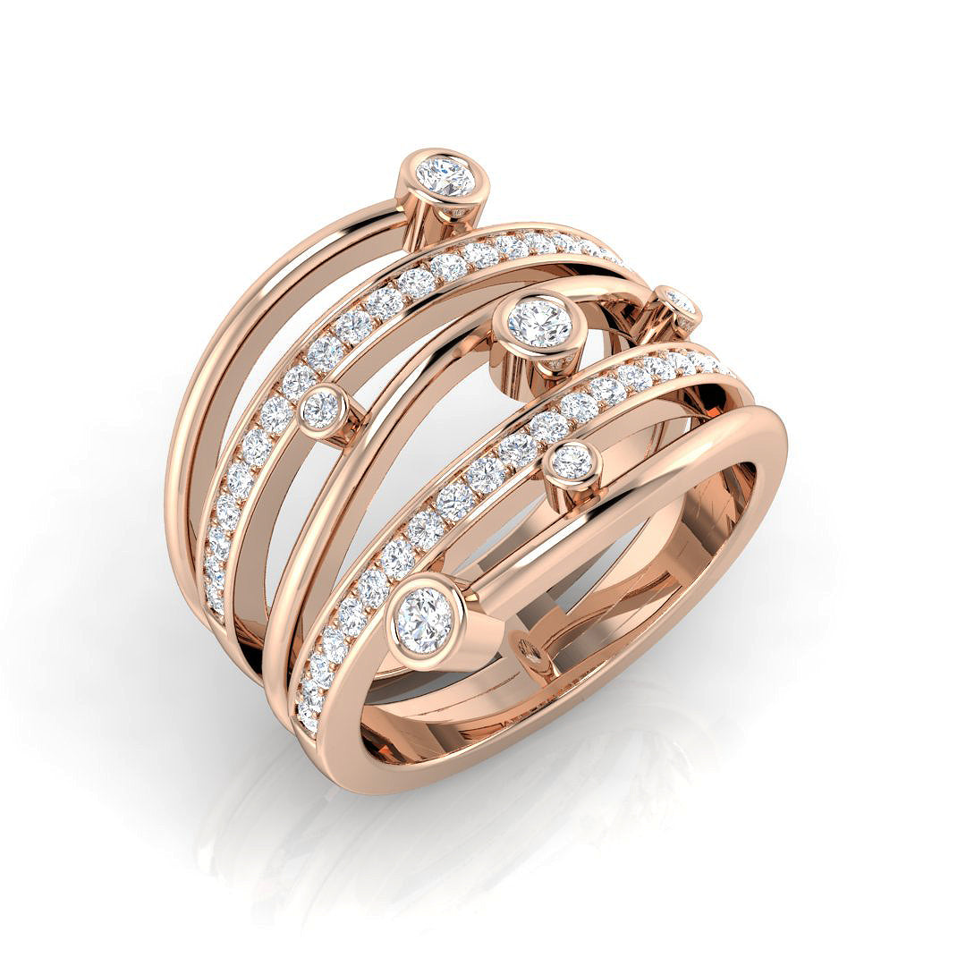 XYR8333 — Ring - 9k Rose Gold