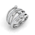 XYR8333 — Ring - 9k White Gold