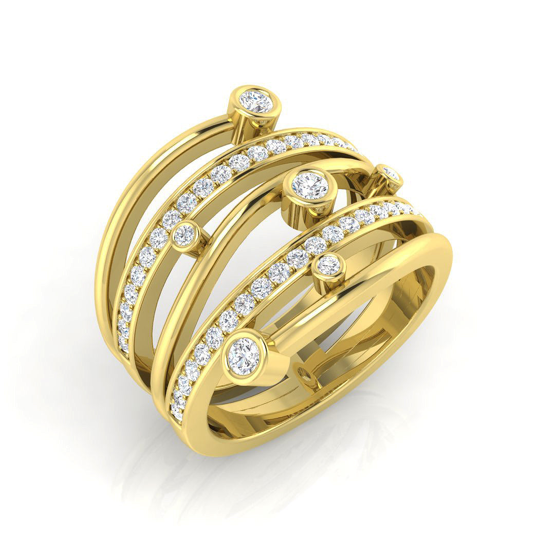 XYR8333 — Ring - 9k Yellow Gold
