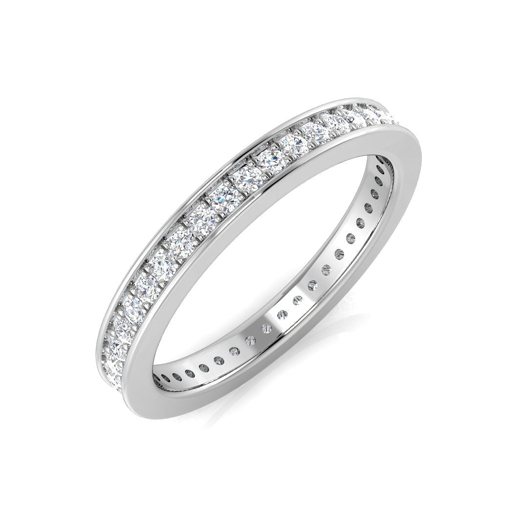 XYR8614 — Ring - 9k White Gold