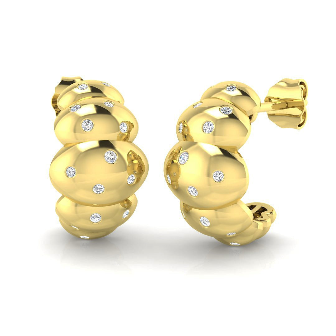 SE6518 — Earrings - 9k Yellow Gold